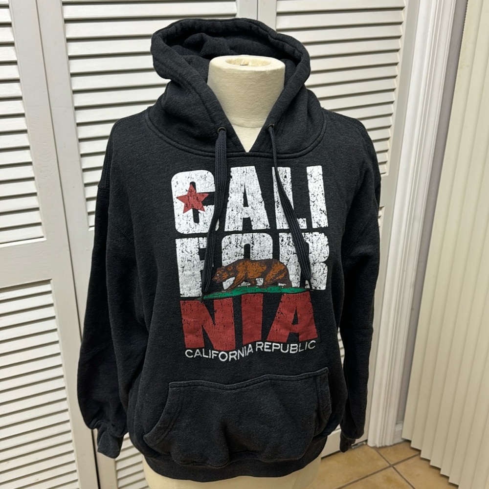 Lanza California Republic Sweatshirt Hoodie Size Medium